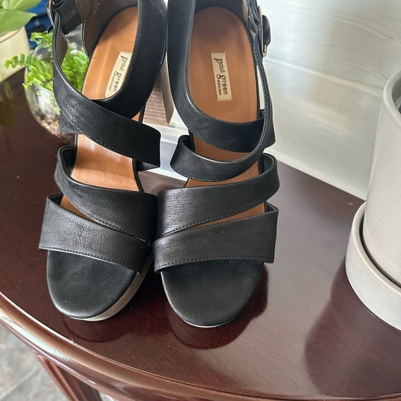 Paul Green Shoes - Paul Green Black Heels with Modern Straps